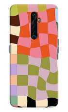Wavy Grid Oppo Reno2 Z Hard Case Back Cover by Casekaro