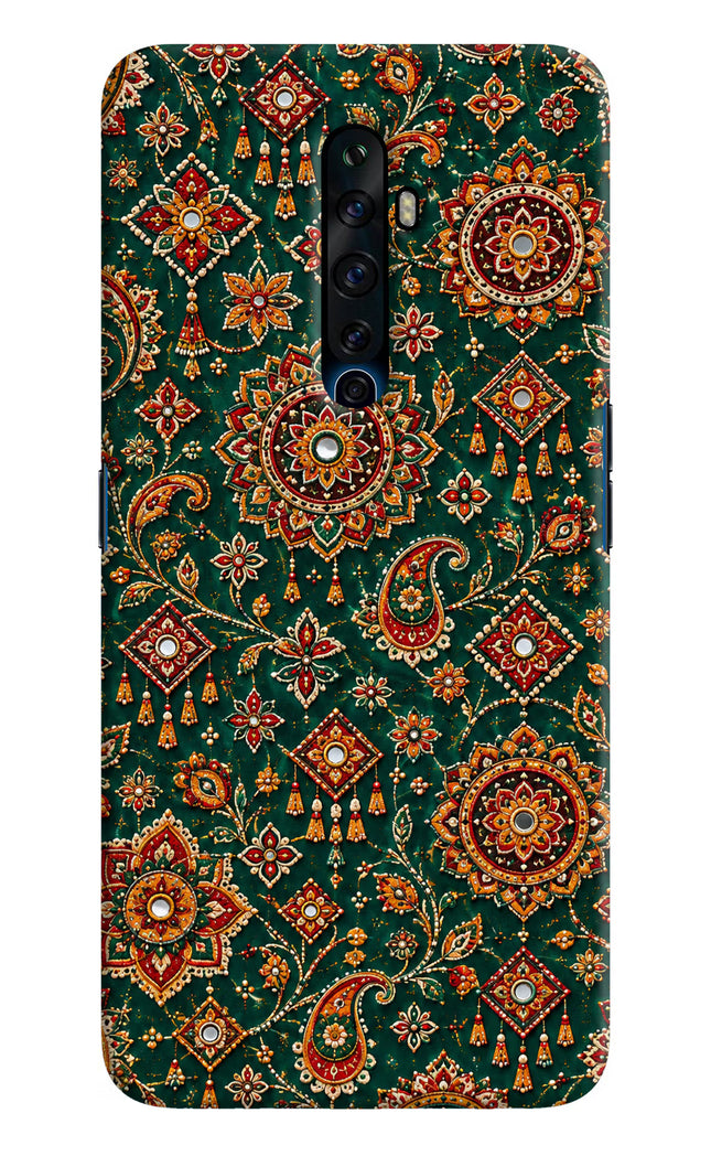 Green Pataka Oppo Reno2 Z Hard Case Back Cover by Casekaro