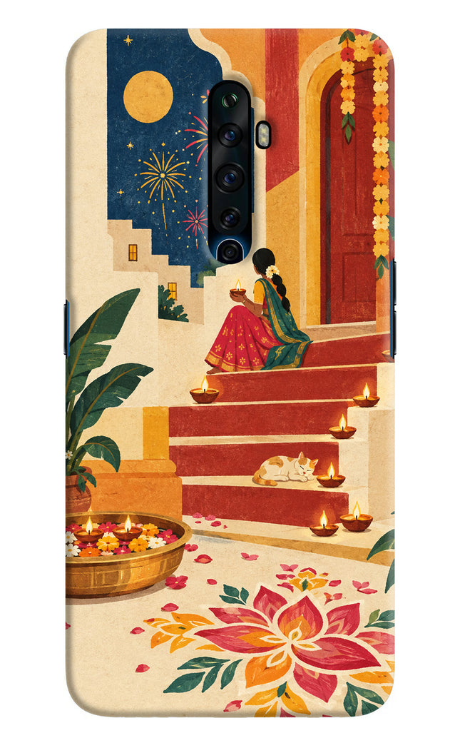 Diwali Rangoli Oppo Reno2 Z Hard Case Back Cover by Casekaro