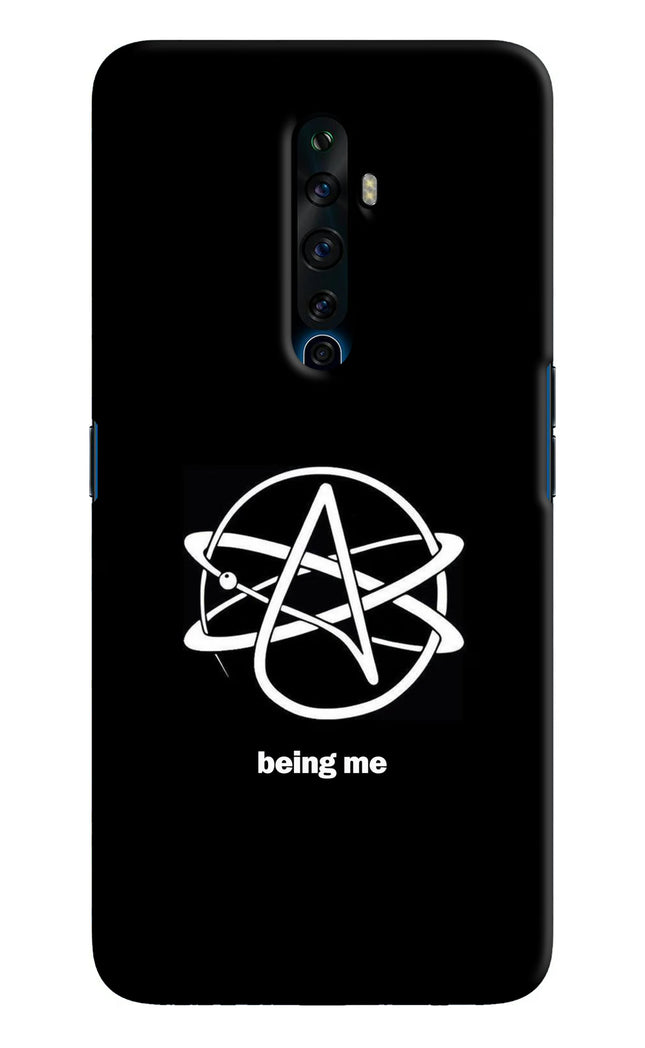 Atheist Symbol Oppo Reno2 Z Hard Case Back Cover by Casekaro