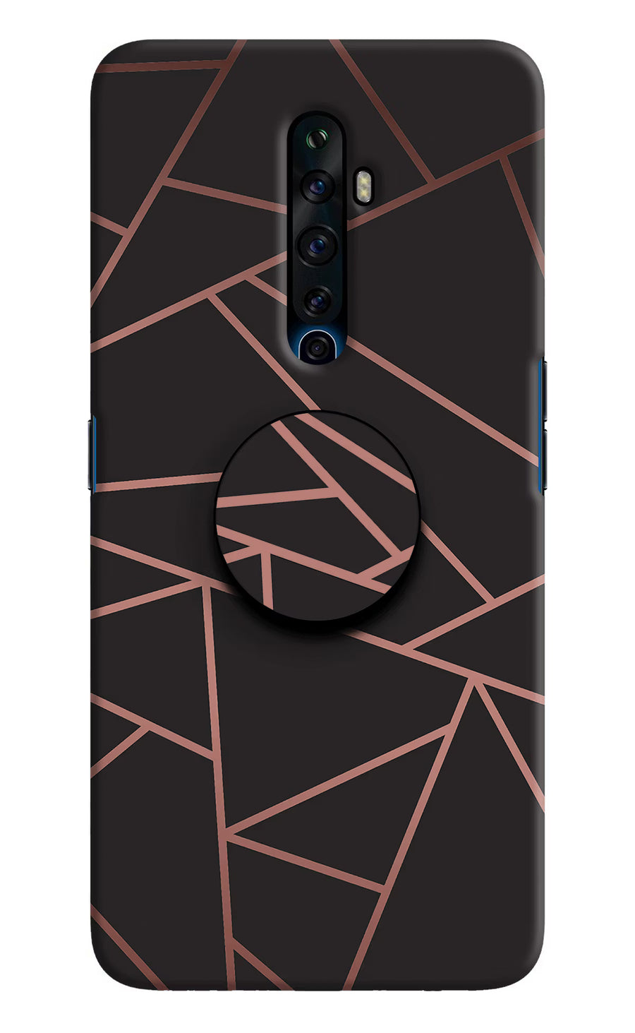 Geometric Pattern Oppo Reno2 Z Pop Case, Hard case