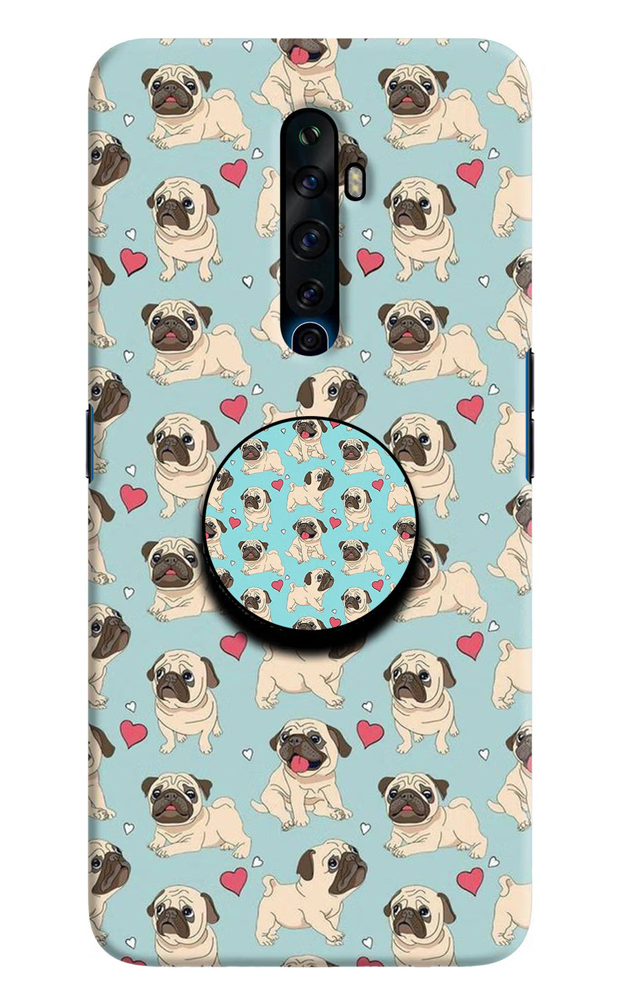 Pug Dog Oppo Reno2 Z Pop Case, Hard case