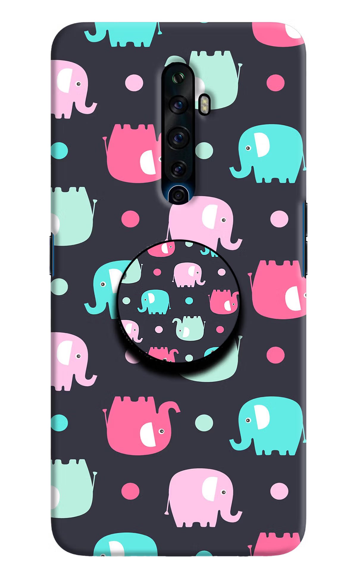 Baby Elephants Oppo Reno2 Z Pop Case by Casekaro