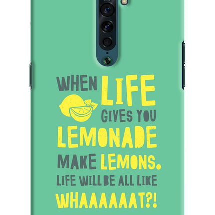 Quote Oppo Reno2 Hard Case Back Cover by Casekaro