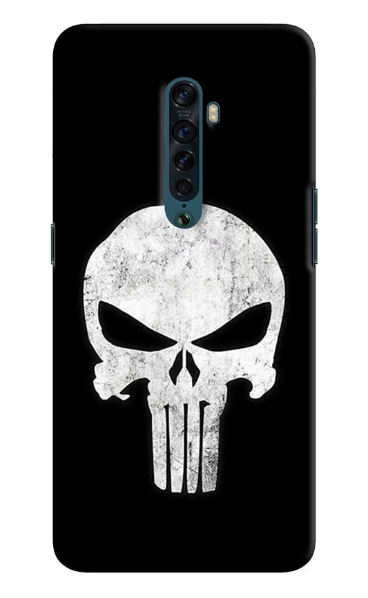 Punisher Skull Oppo Reno2 Hard Case Back Cover by Casekaro