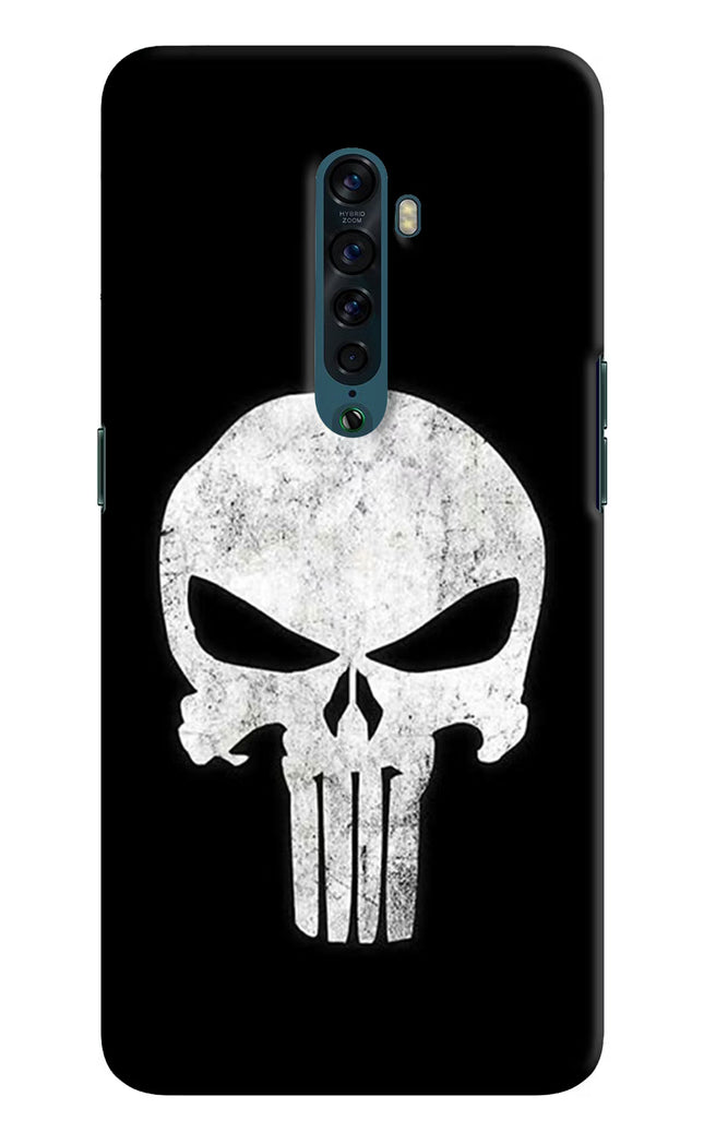 Punisher Skull Oppo Reno2 Hard Case Back Cover by Casekaro