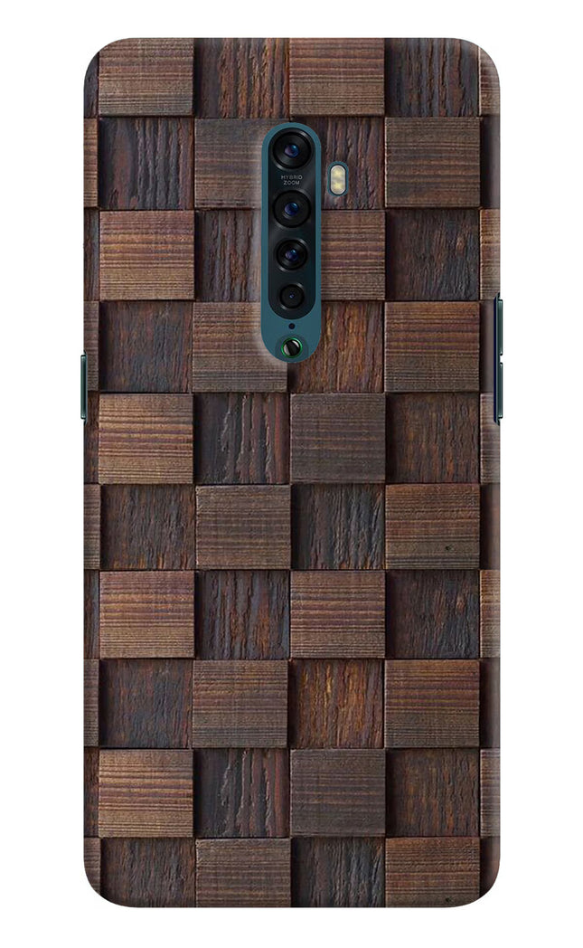 Wooden Cube Design Oppo Reno2 Hard Case Back Cover by Casekaro