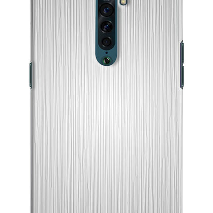 Wooden Grey Texture Oppo Reno2 Hard Case Back Cover by Casekaro
