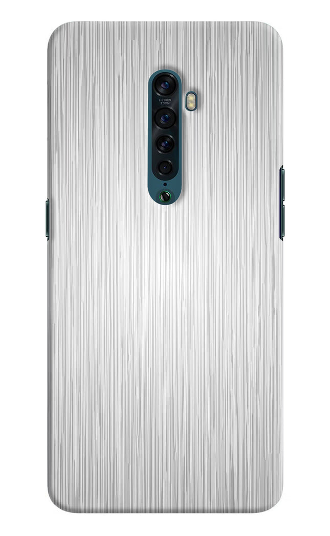 Wooden Grey Texture Oppo Reno2 Hard Case Back Cover by Casekaro