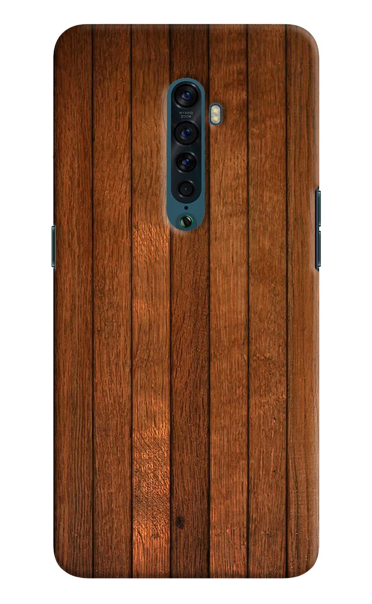 Wooden Artwork Bands Oppo Reno2 Hard Case Back Cover by Casekaro