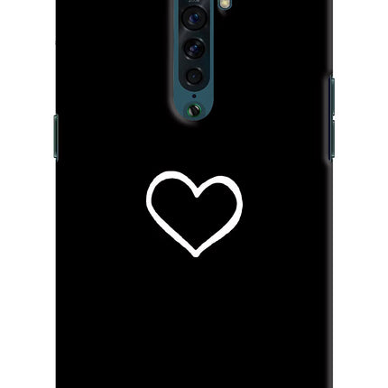 Heart Oppo Reno2 Hard Case Back Cover by Casekaro