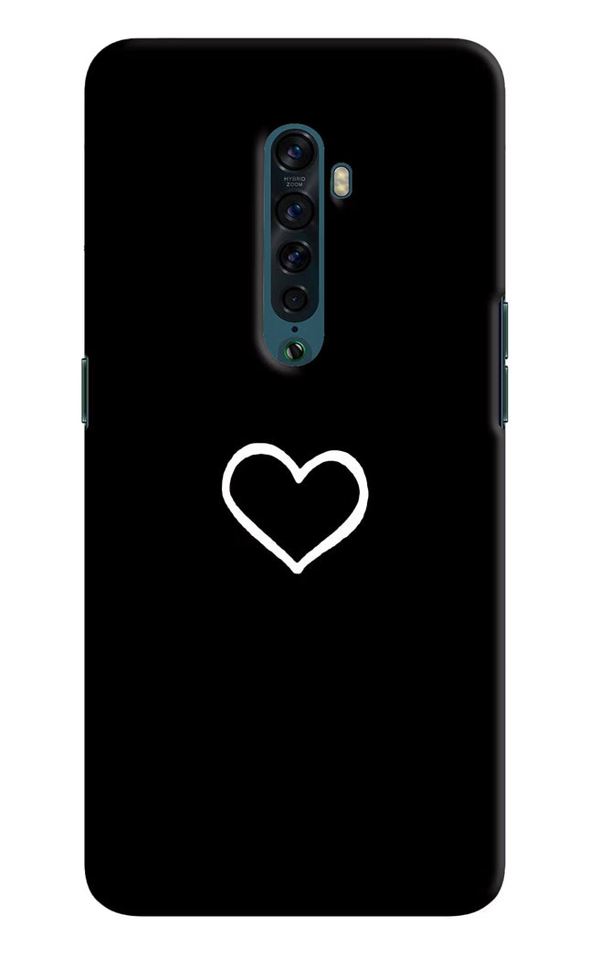 Heart Oppo Reno2 Hard Case Back Cover by Casekaro