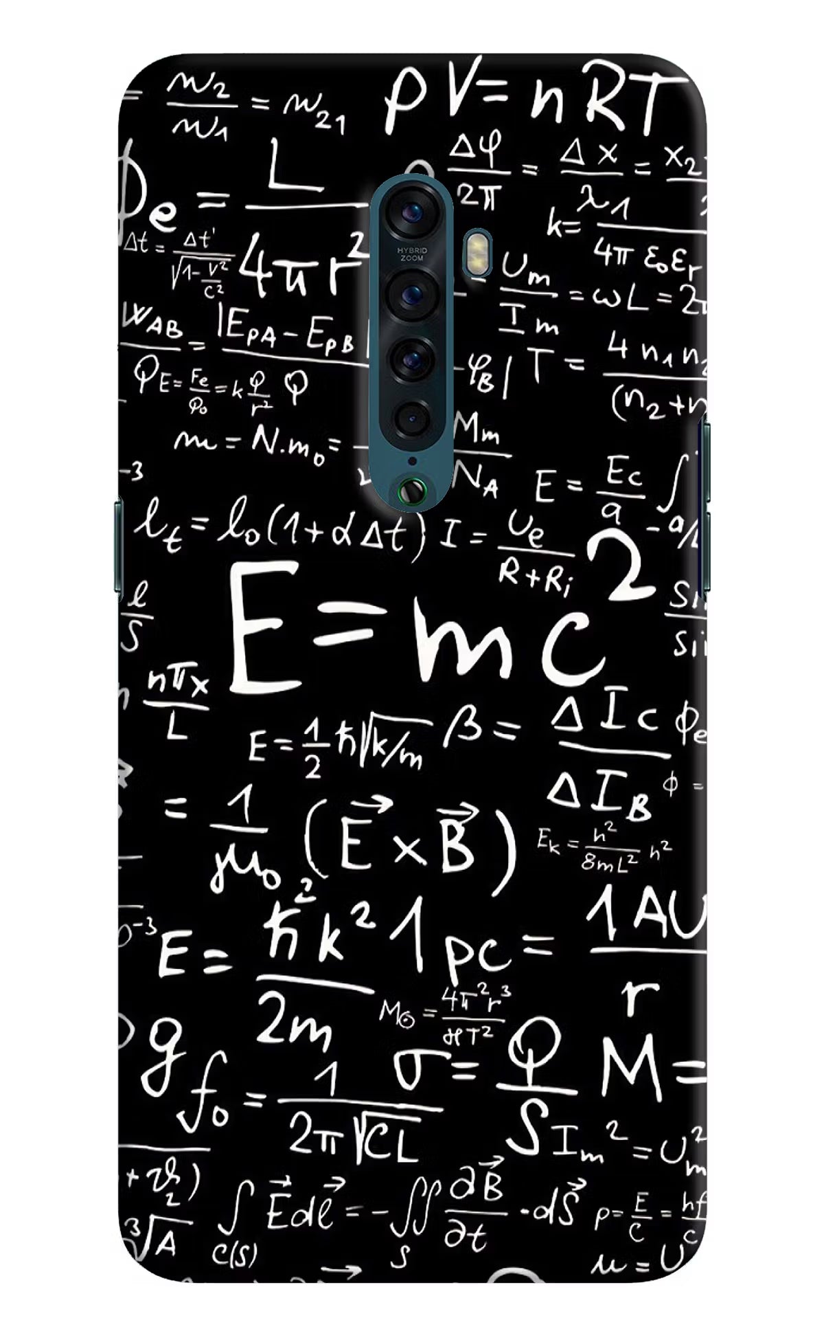 Physics Formula Oppo Reno2 Hard Case Back Cover by Casekaro