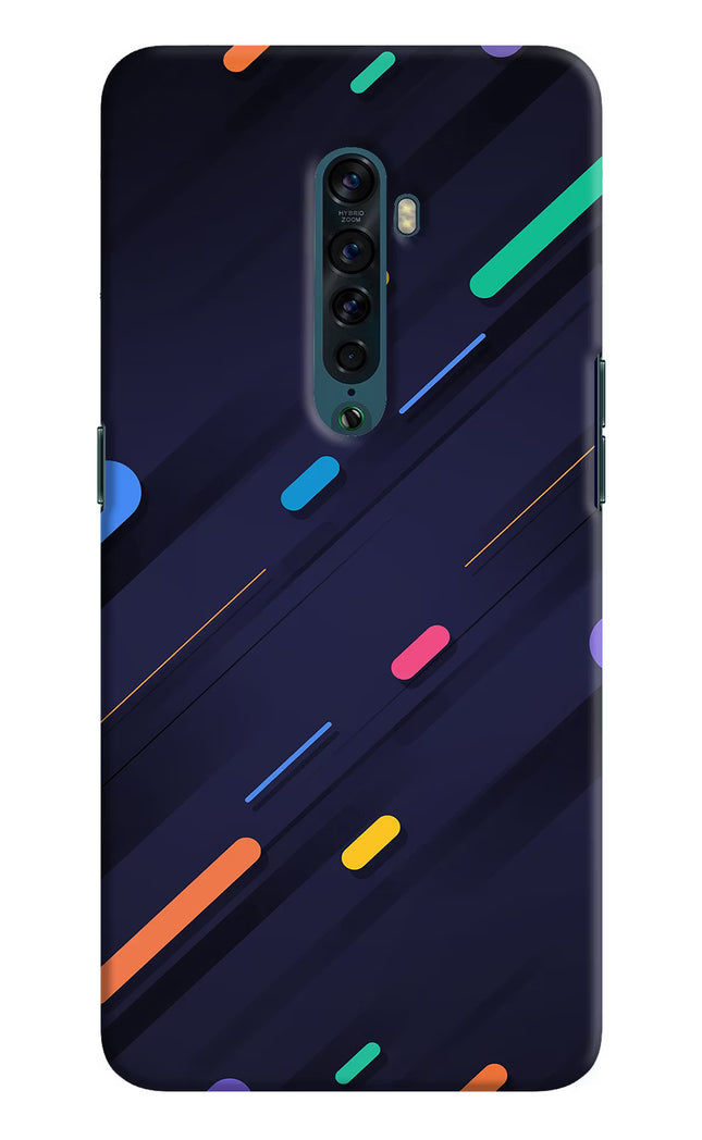 Abstract Design Oppo Reno2 Hard Case Back Cover by Casekaro