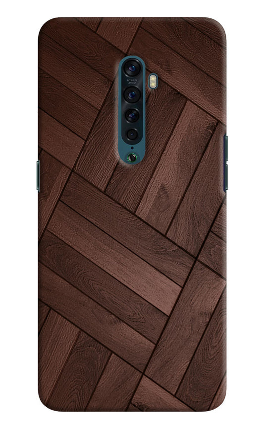 Wooden Texture Design Oppo Reno2 Hard Case Back Cover by Casekaro