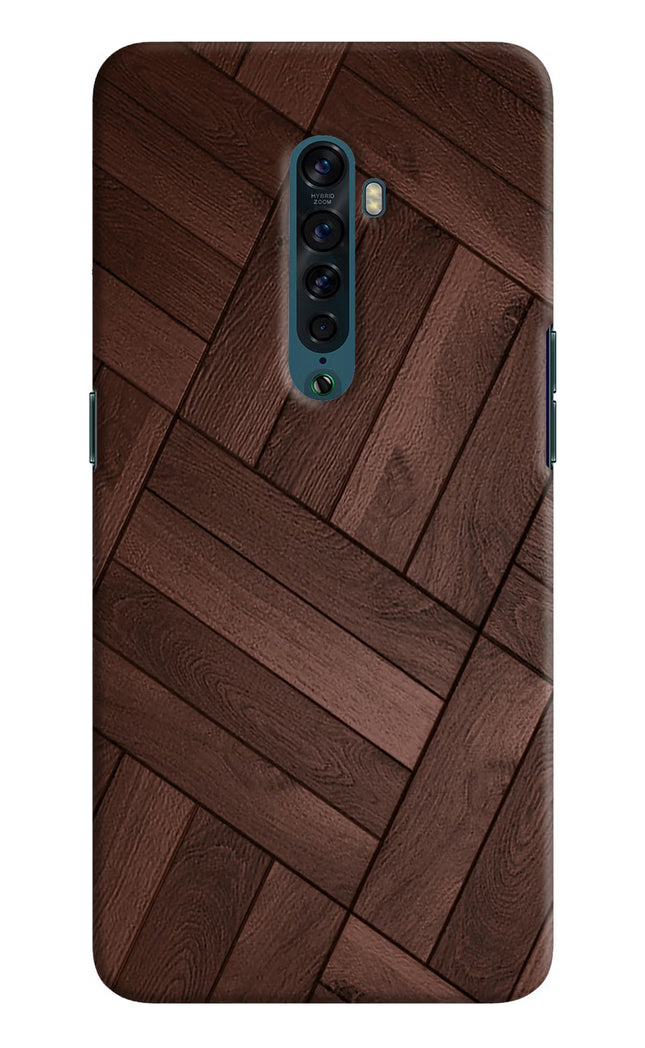 Wooden Texture Design Oppo Reno2 Hard Case Back Cover by Casekaro