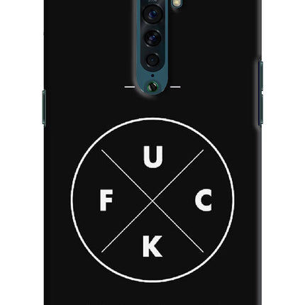 Go Fuck Yourself Oppo Reno2 Hard Case Back Cover by Casekaro