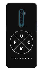 Go Fuck Yourself Oppo Reno2 Hard Case Back Cover by Casekaro