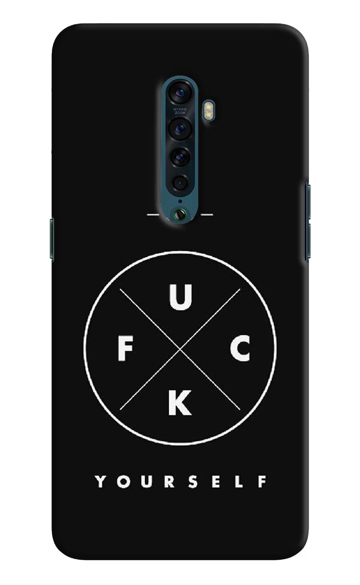Go Fuck Yourself Oppo Reno2 Hard Case Back Cover by Casekaro