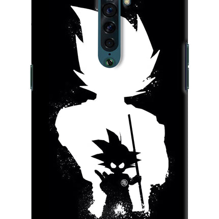 Goku Shadow Oppo Reno2 Hard Case Back Cover by Casekaro