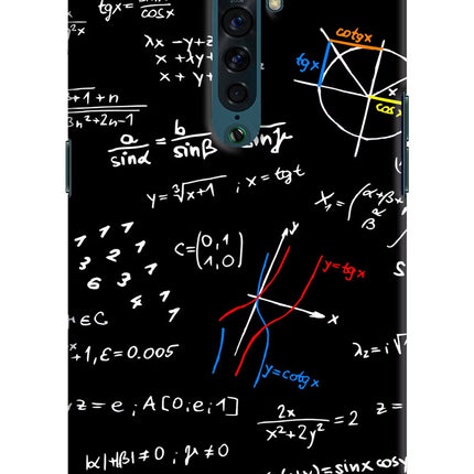 Mathematics Formula Oppo Reno2 Hard Case Back Cover by Casekaro