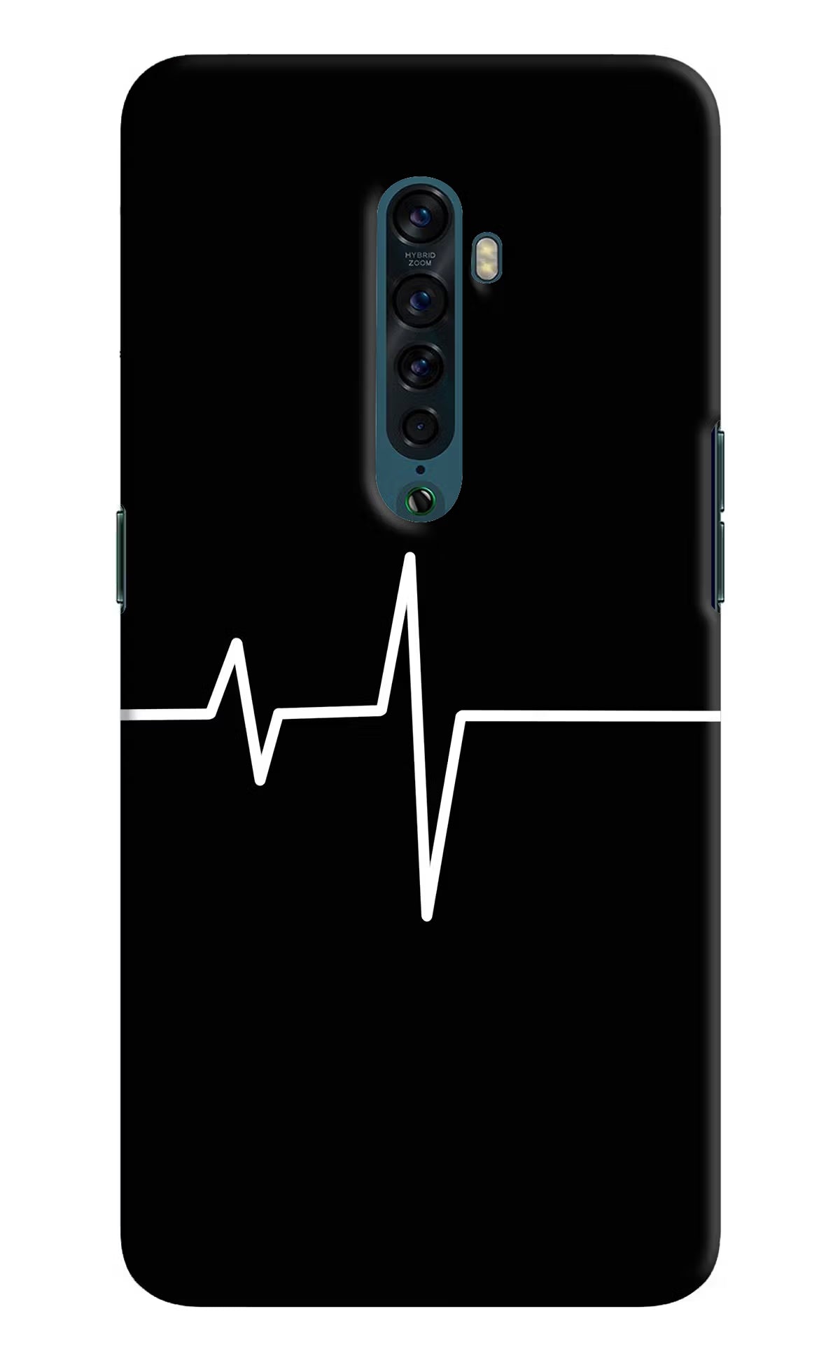Heart Beats Oppo Reno2 Hard Case Back Cover by Casekaro