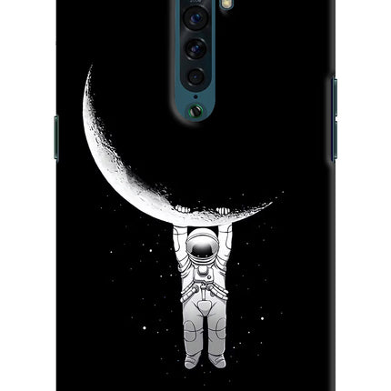 Moon Space Oppo Reno2 Hard Case Back Cover by Casekaro