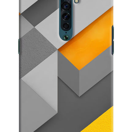 Abstract Oppo Reno2 Hard Case Back Cover by Casekaro