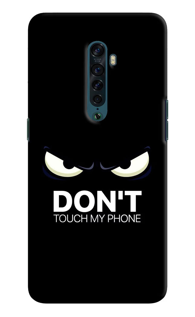Don'T Touch My Phone Oppo Reno2 Hard Case Back Cover by Casekaro