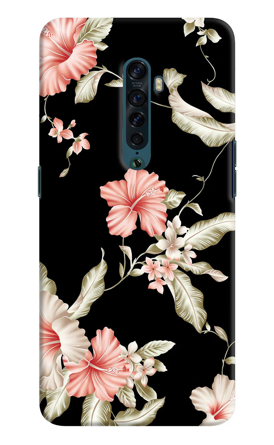 Flowers Oppo Reno2 Back Cover, Hard case