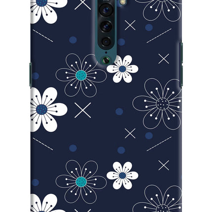Flowers Oppo Reno2 Hard Case Back Cover by Casekaro