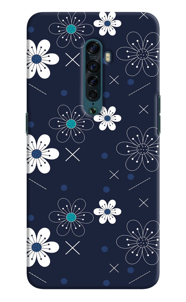 Flowers Oppo Reno2 Hard Case Back Cover by Casekaro
