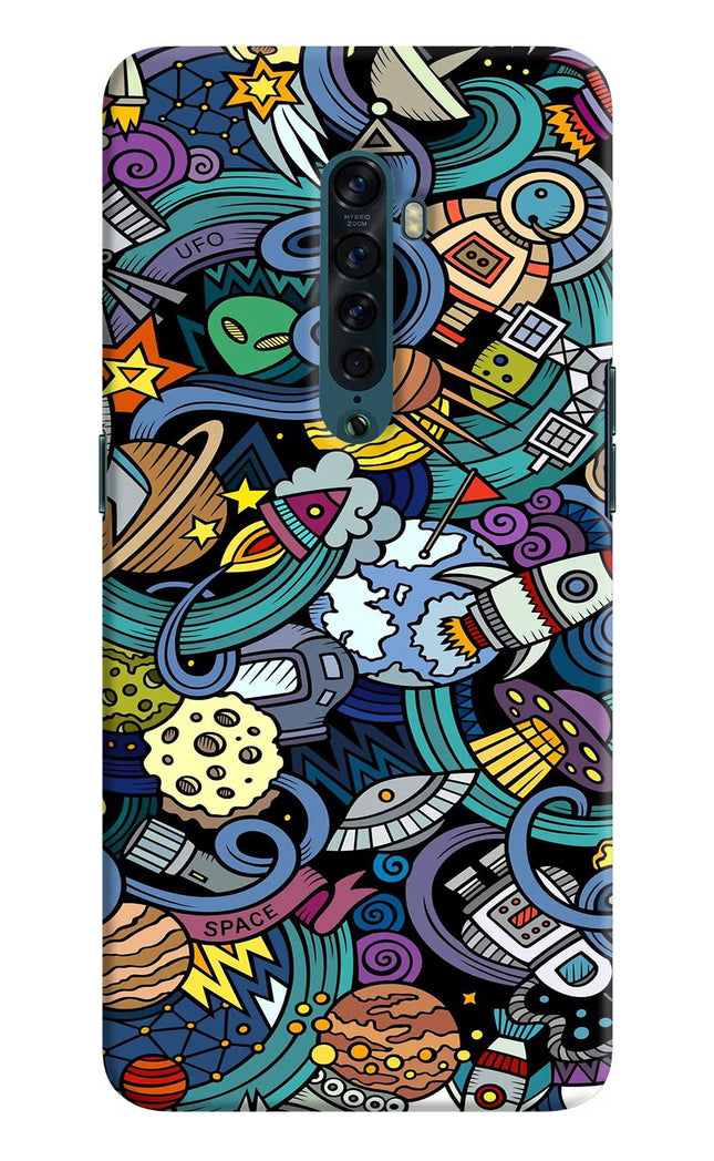 Space Abstract Oppo Reno2 Hard Case Back Cover by Casekaro