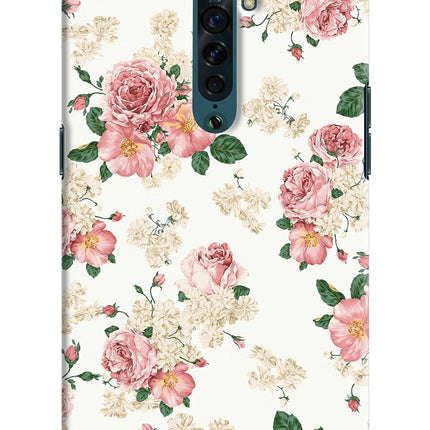 Flowers Oppo Reno2 Hard Case Back Cover by Casekaro