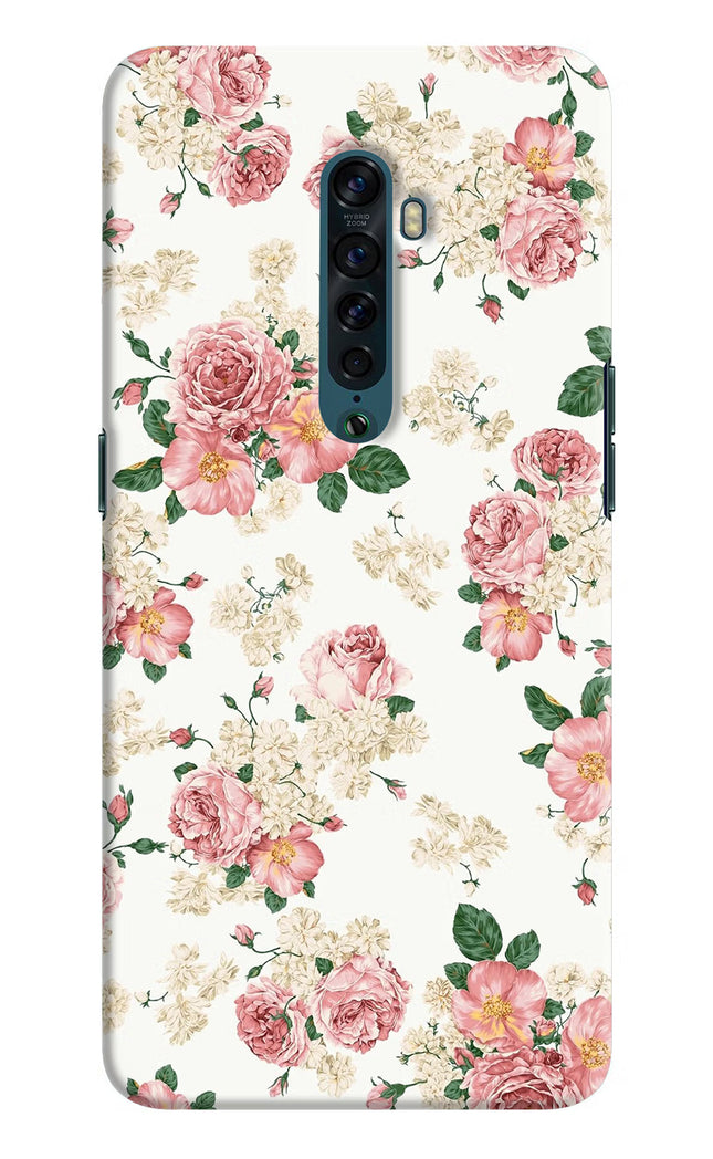 Flowers Oppo Reno2 Hard Case Back Cover by Casekaro