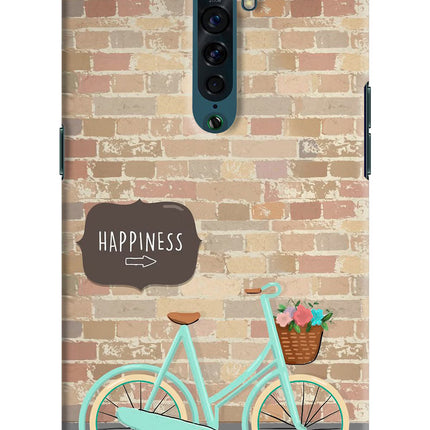 Happiness Artwork Oppo Reno2 Hard Case Back Cover by Casekaro