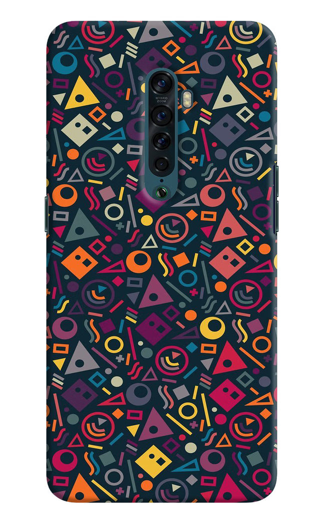 Geometric Abstract Oppo Reno2 Hard Case Back Cover by Casekaro