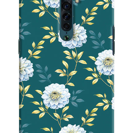 Flowers Oppo Reno2 Hard Case Back Cover by Casekaro