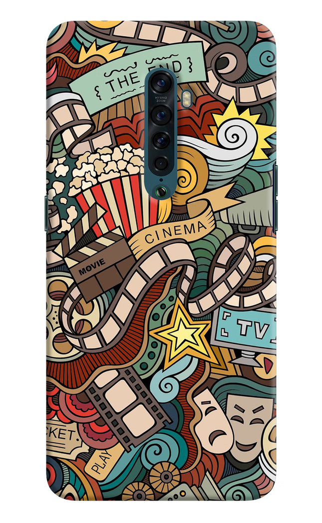 Cinema Abstract Oppo Reno2 Hard Case Back Cover by Casekaro