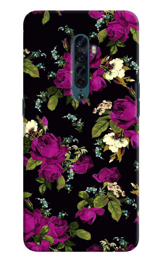 Flowers Oppo Reno2 Hard Case Back Cover by Casekaro