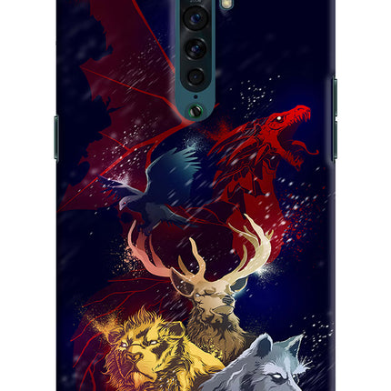 Game Of Thrones Oppo Reno2 Hard Case Back Cover by Casekaro