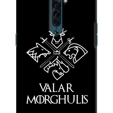 Valar Morghulis | Game Of Thrones Oppo Reno2 Hard Case Back Cover by Casekaro