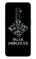 Valar Morghulis | Game Of Thrones Oppo Reno2 Hard Case Back Cover by Casekaro