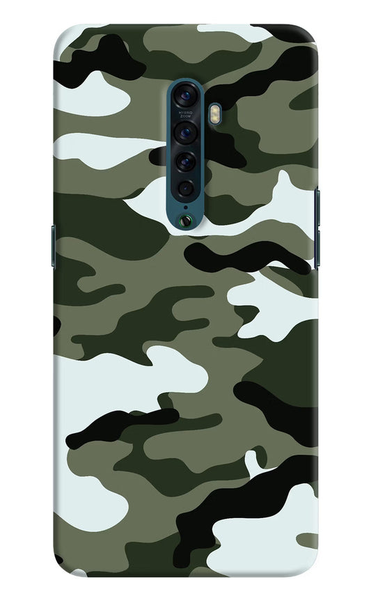 Camouflage Oppo Reno2 Hard Case Back Cover by Casekaro