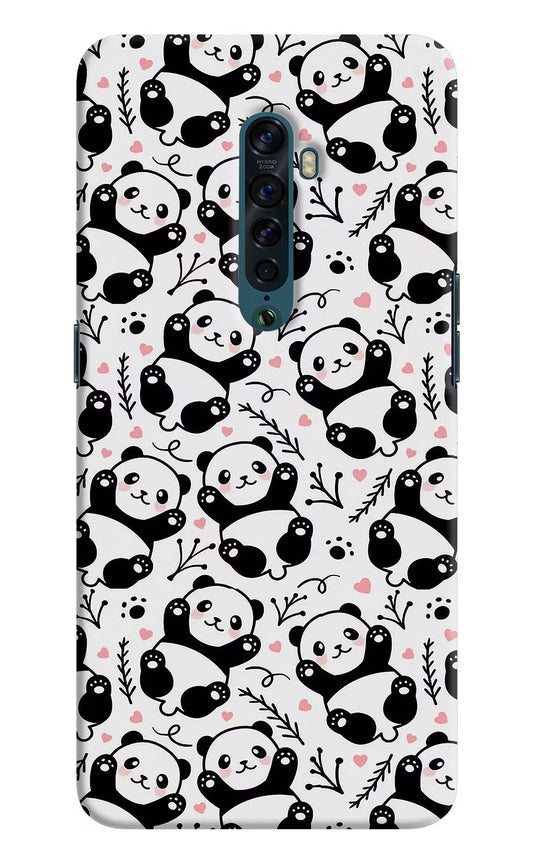 Cute Panda Oppo Reno2 Hard Case Back Cover by Casekaro