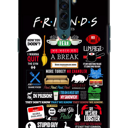 FRIENDS Oppo Reno2 Hard Case Back Cover by Casekaro