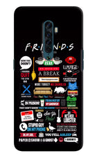 FRIENDS Oppo Reno2 Hard Case Back Cover by Casekaro
