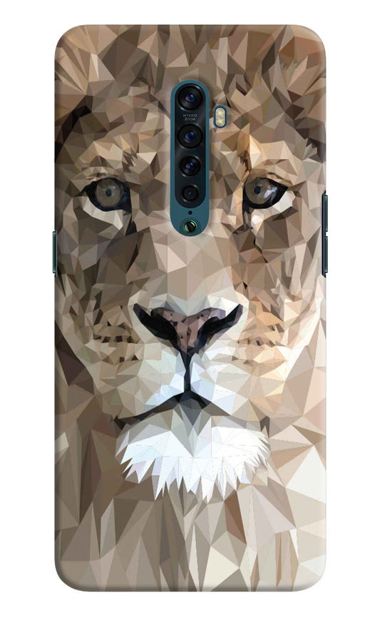 Lion Art Oppo Reno2 Hard Case Back Cover by Casekaro