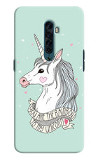 Unicorn Wallpaper Oppo Reno2 Hard Case Back Cover by Casekaro