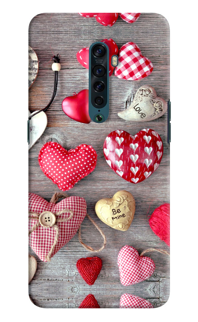Love Wallpaper Oppo Reno2 Hard Case Back Cover by Casekaro